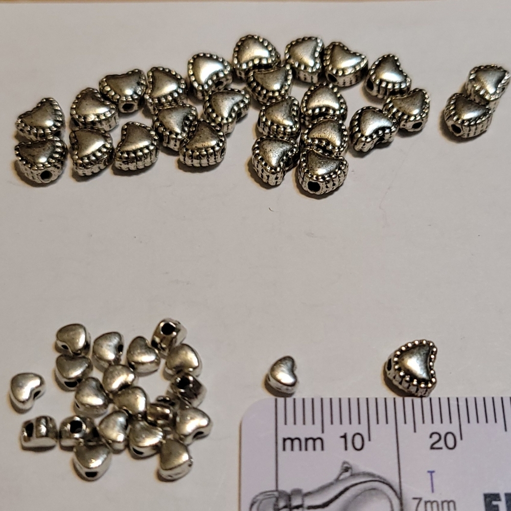DESTASH:  Silver ❤️ Beads